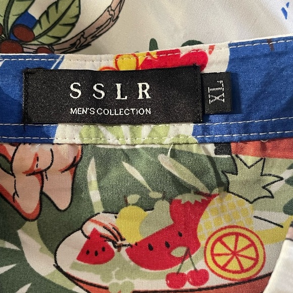 SSLR Mens Collection Hawaiian Shirt Christmas Santa Surf Beach Sz XL - Picture 3 of 4